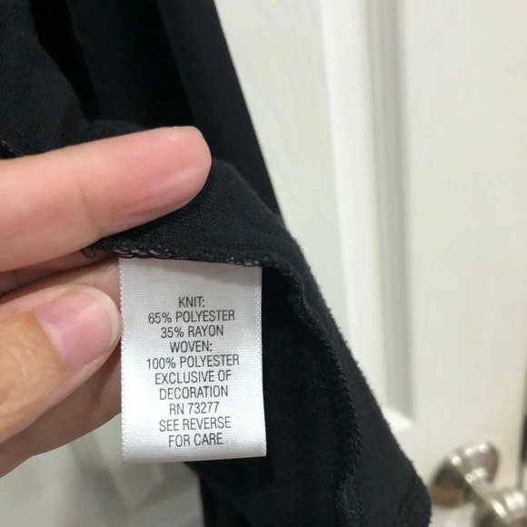 Simply Vera Vera Wang Black Vest Flyway XL - Picture 4 of 6